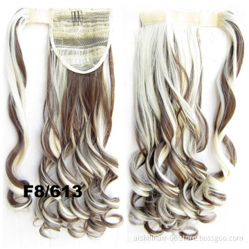 AIshili Fashion Korean Ponytails female paste type big wave Ponytails piece manufacturer direct selling